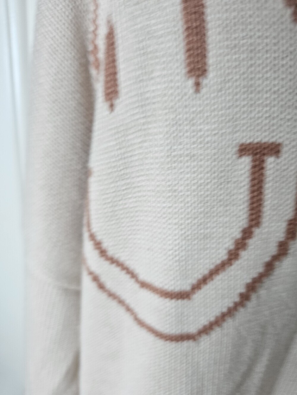 Miou Muse Oversized 65 Smiley Face Comfy Sweater Size S - Picture 3 of 6